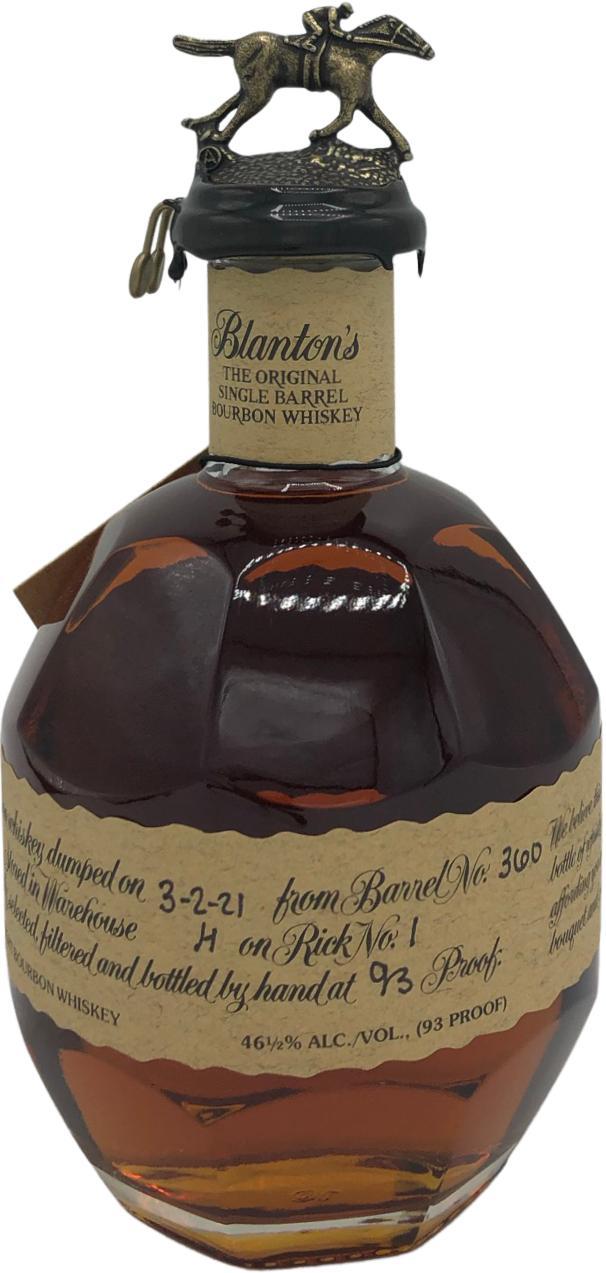 Blanton's The Original Single Barrel Bourbon Whiskey