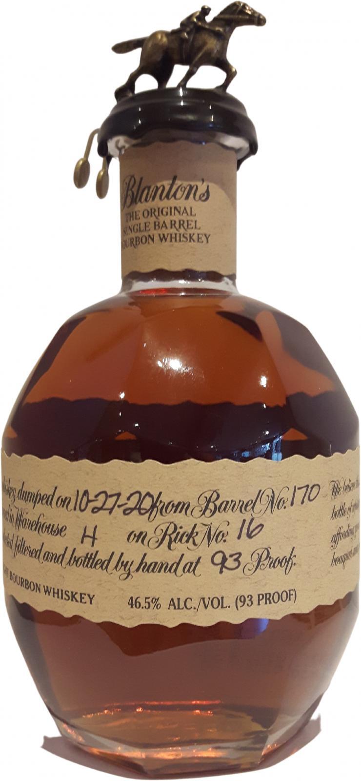 Blanton's The Original Single Barrel Bourbon Whiskey