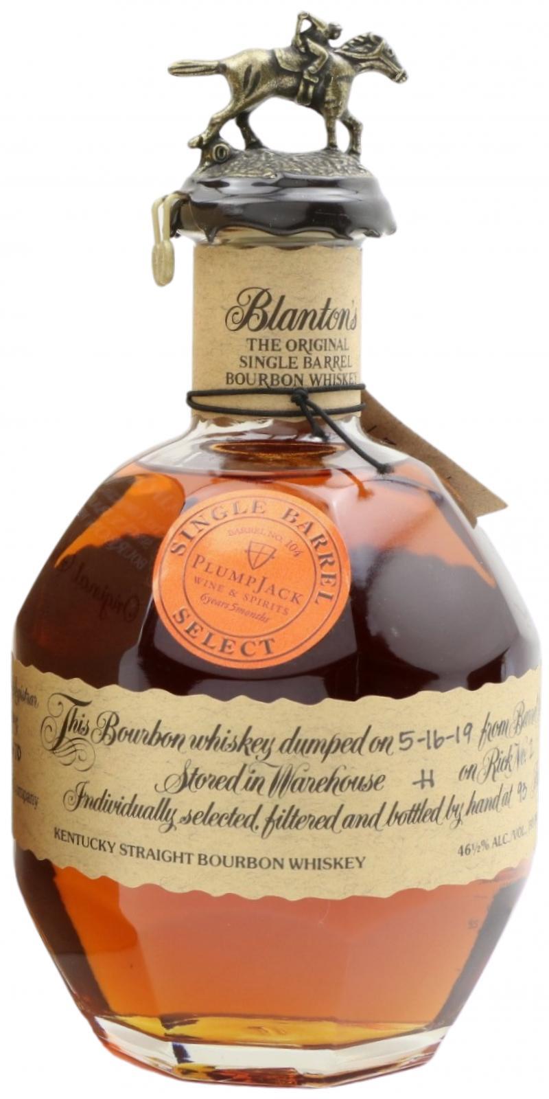 Blanton's The Original Single Barrel Bourbon Whiskey
