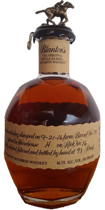 Blanton's The Original Single Barrel Bourbon Whiskey