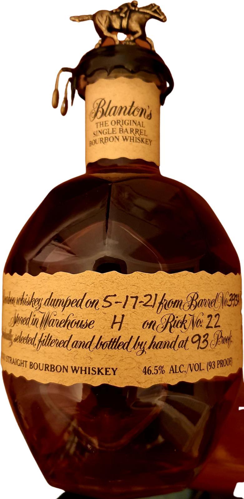 Blanton's The Original Single Barrel Bourbon Whiskey