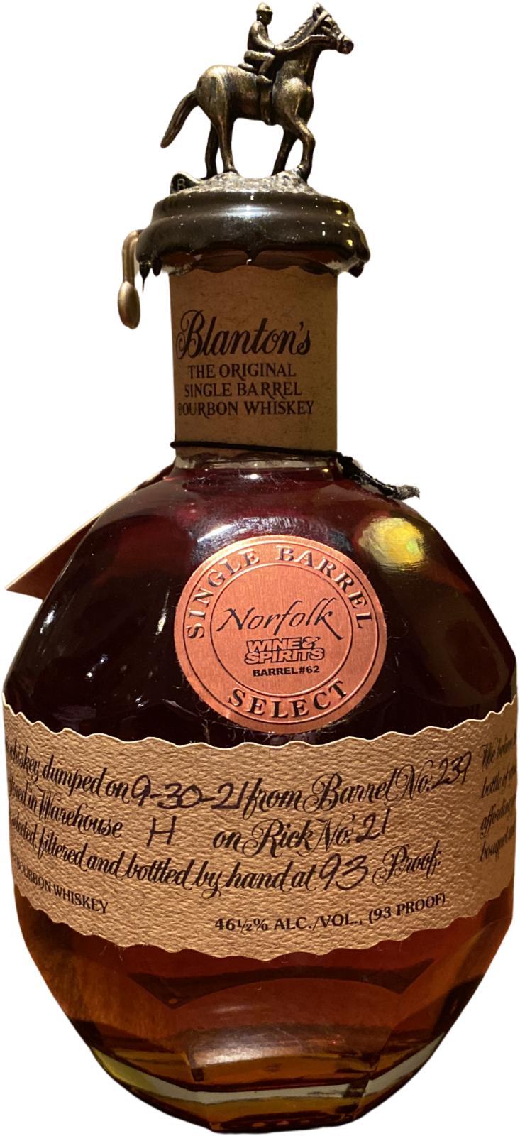 Blanton's The Original Single Barrel Bourbon Whiskey