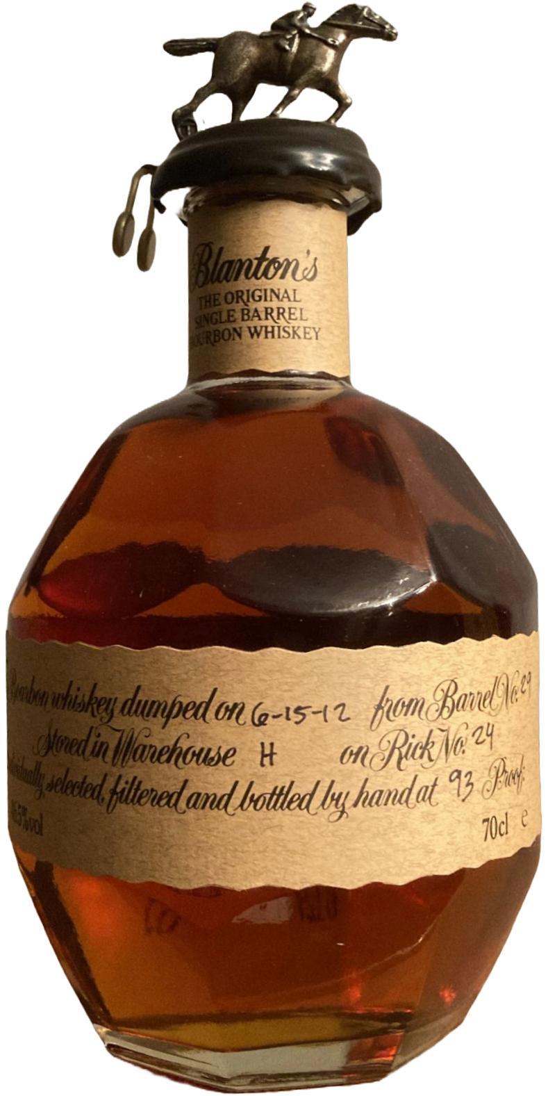 Blanton's The Original Single Barrel Bourbon Whiskey