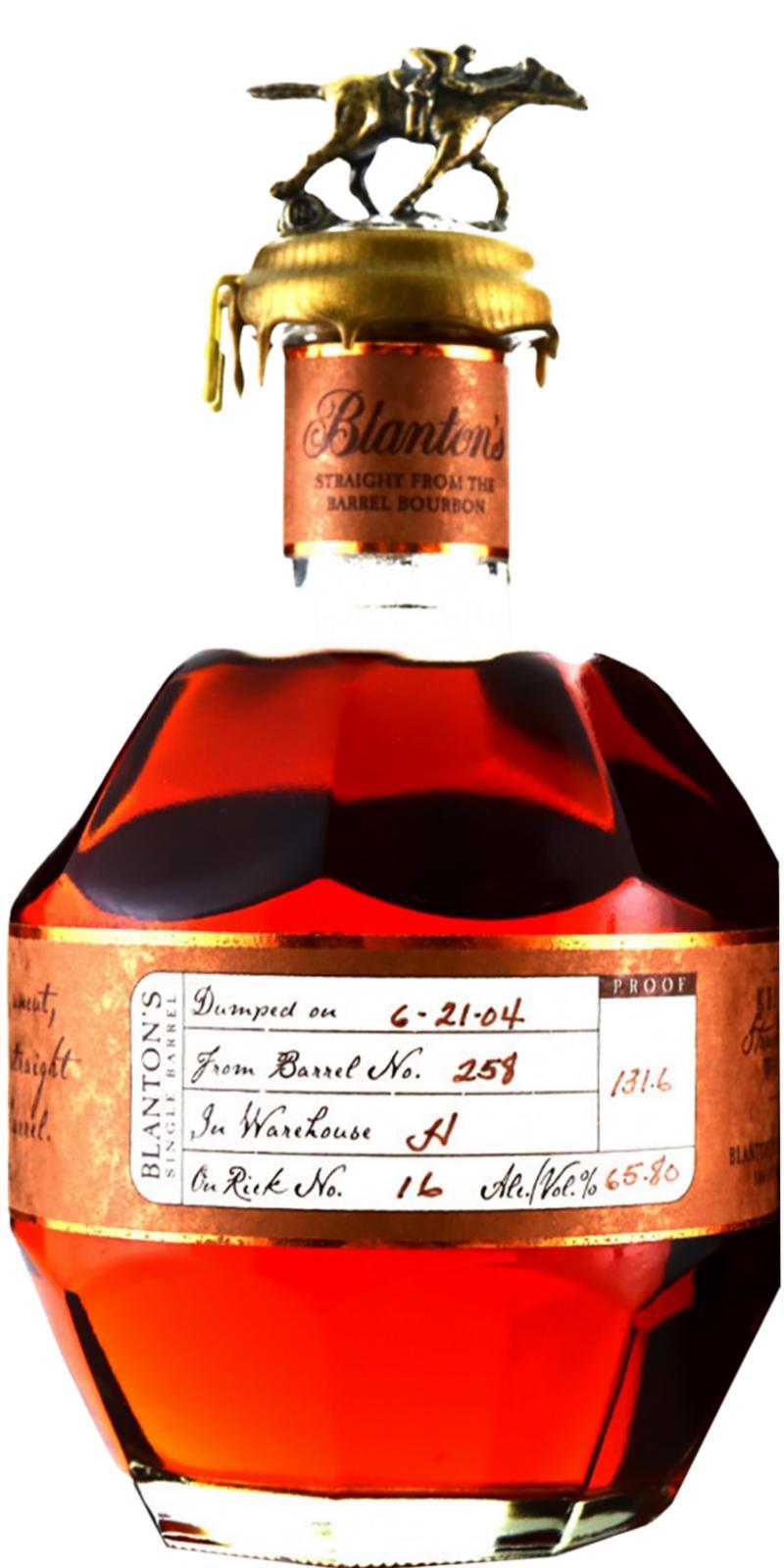 Blanton's The Original Single Barrel Bourbon Whiskey