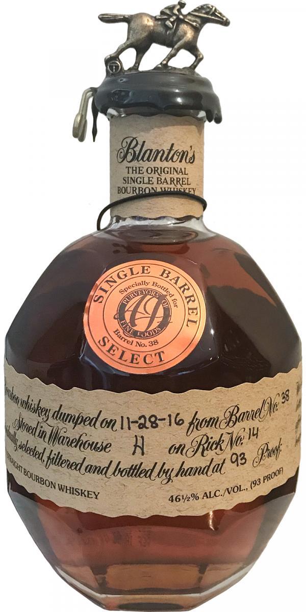 Blanton's The Original Single Barrel Bourbon Whiskey