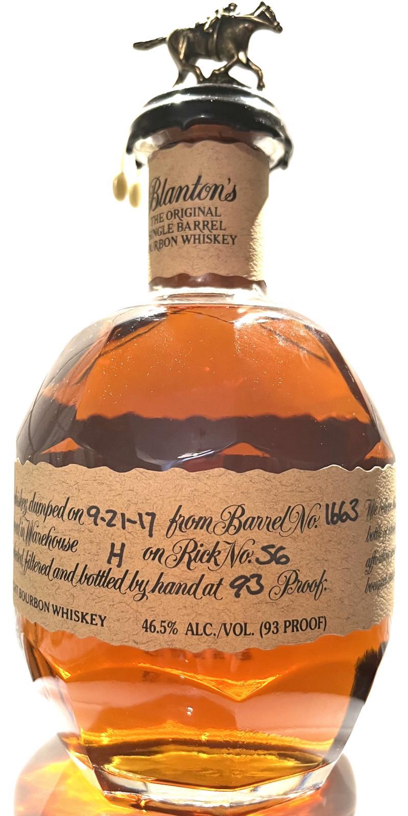 Blanton's The Original Single Barrel Bourbon Whiskey
