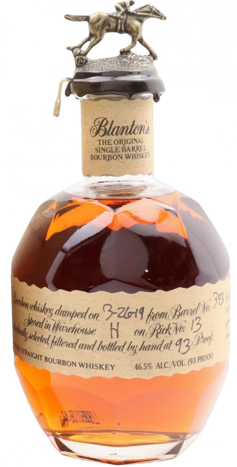 Blanton's The Original Single Barrel Bourbon Whiskey