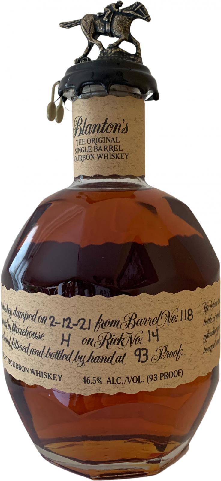 Blanton's The Original Single Barrel Bourbon Whiskey