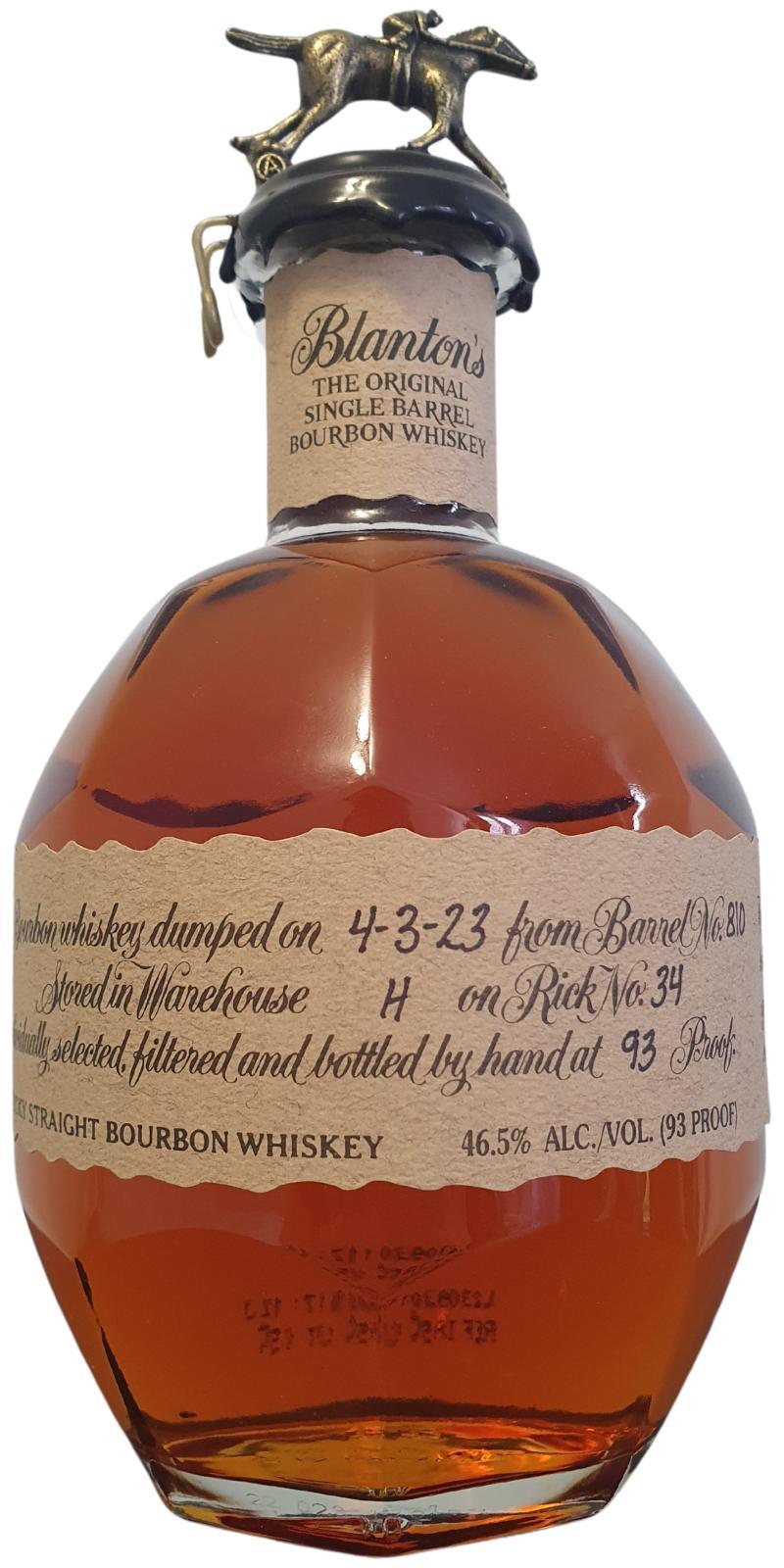 Blanton's The Original Single Barrel Bourbon Whiskey