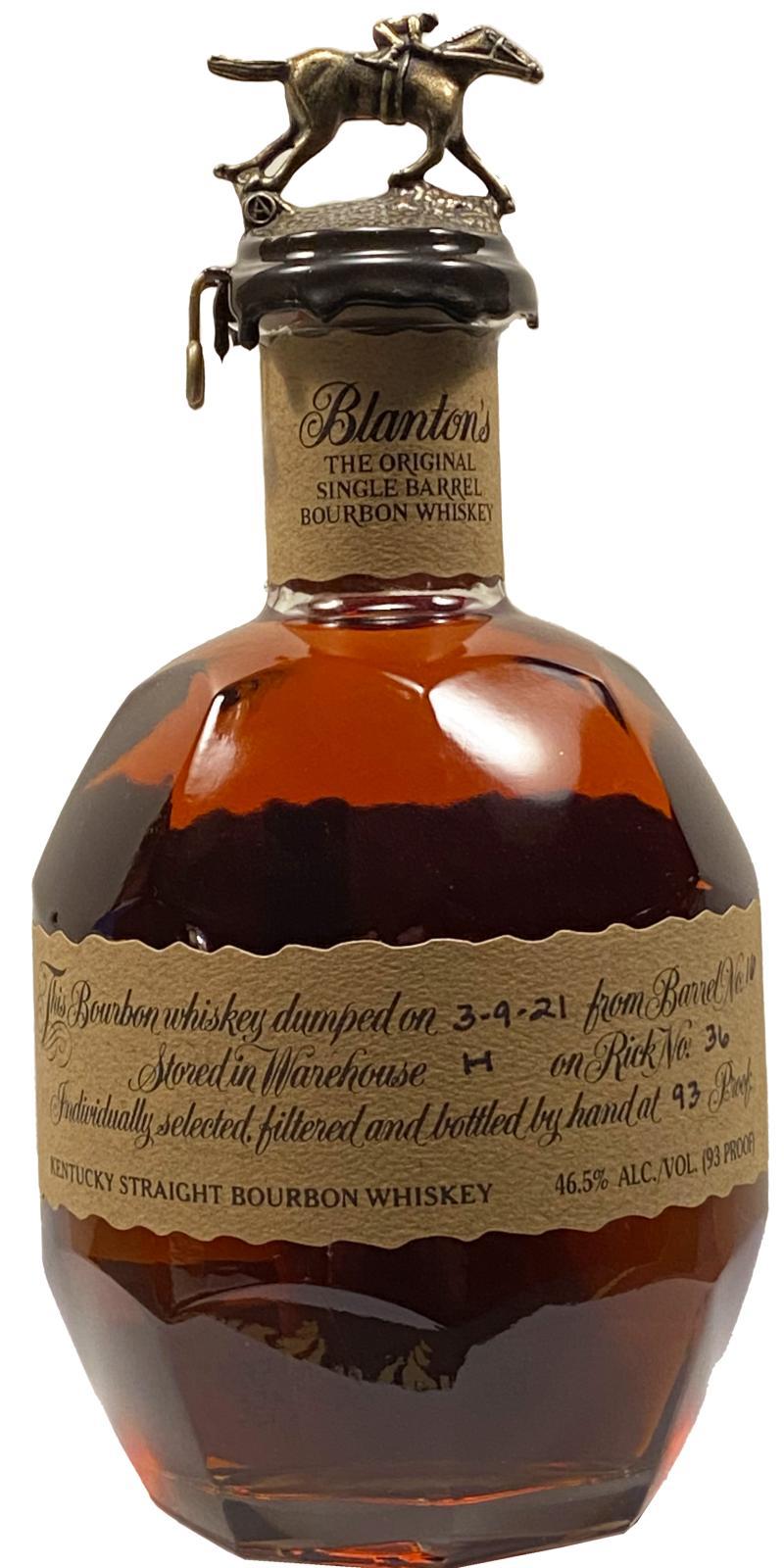 Blanton's The Original Single Barrel Bourbon Whiskey