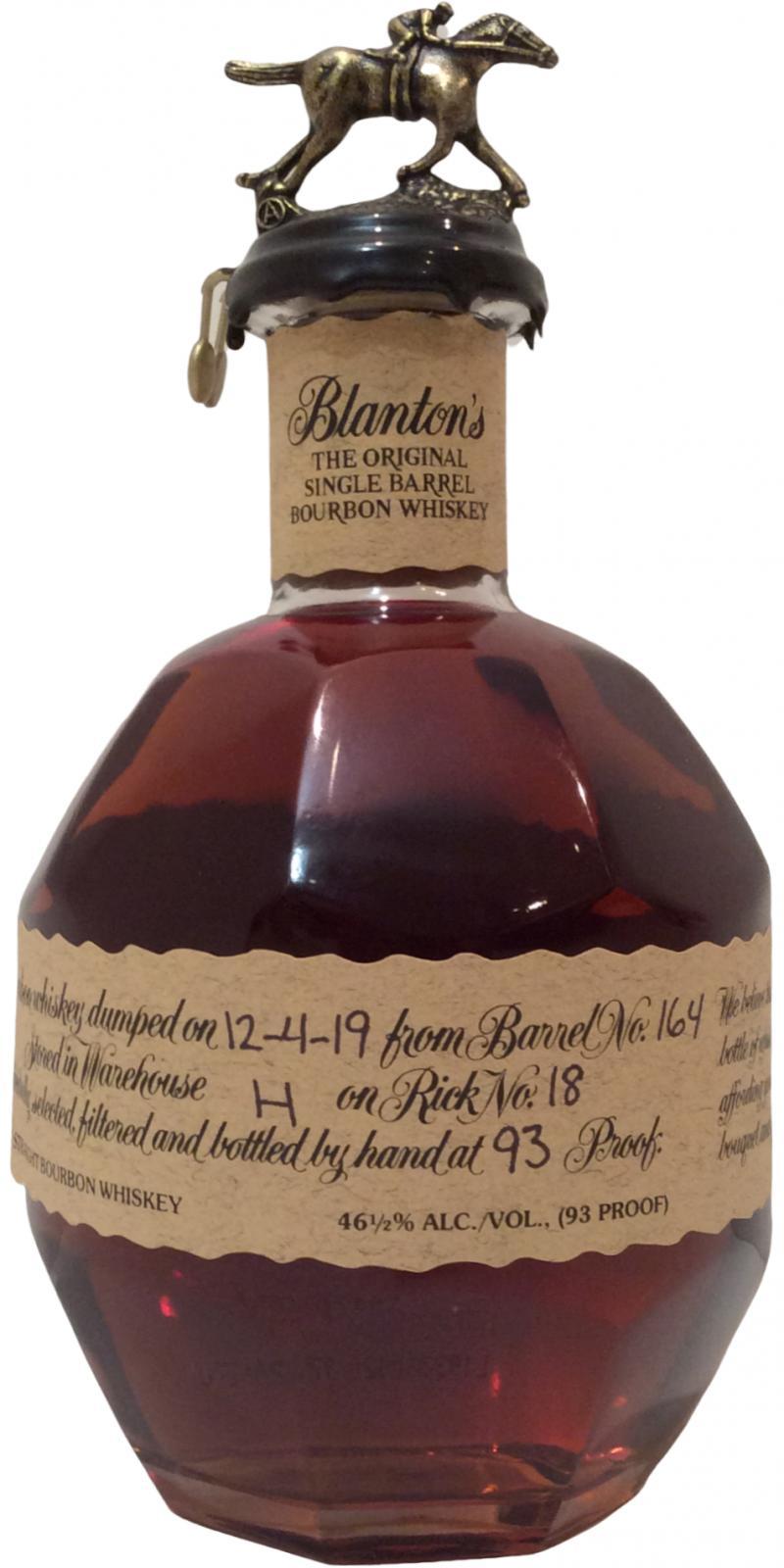 Blanton's The Original Single Barrel Bourbon Whiskey