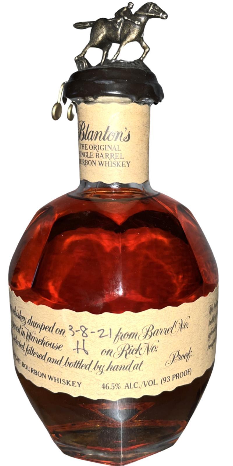 Blanton's The Original Single Barrel Bourbon Whiskey