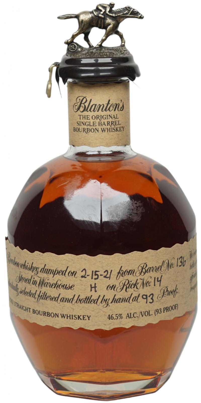 Blanton's The Original Single Barrel Bourbon Whiskey