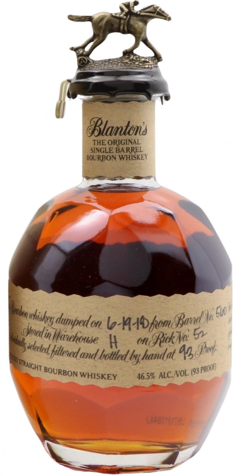 Blanton's The Original Single Barrel Bourbon Whiskey