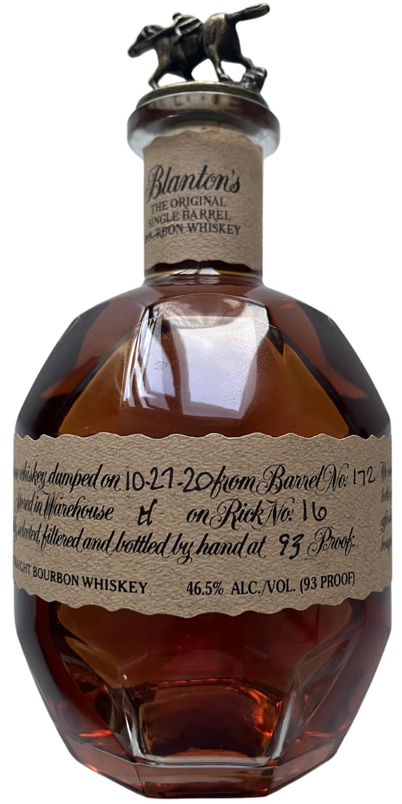 Blanton's The Original Single Barrel Bourbon Whiskey