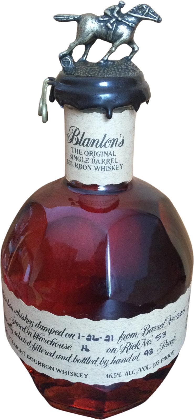 Blanton's The Original Single Barrel Bourbon Whiskey
