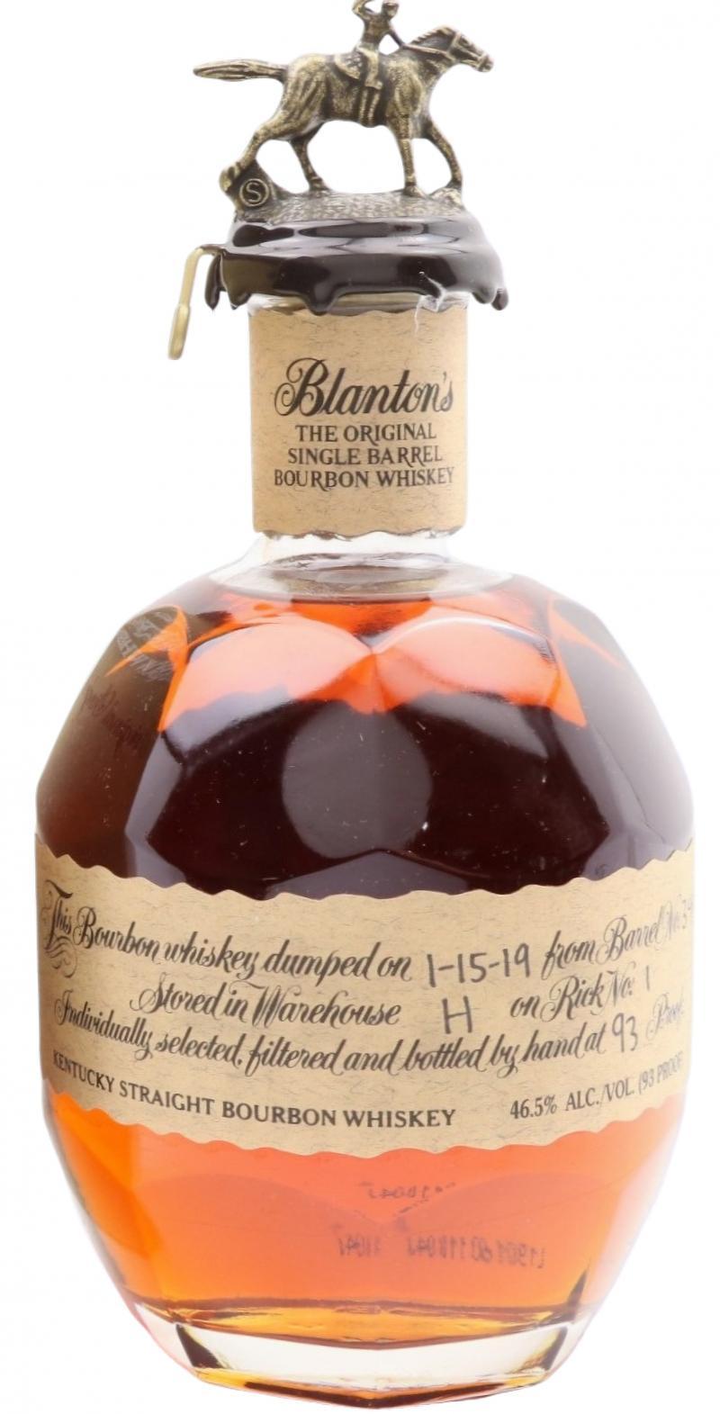 Blanton's The Original Single Barrel Bourbon Whiskey