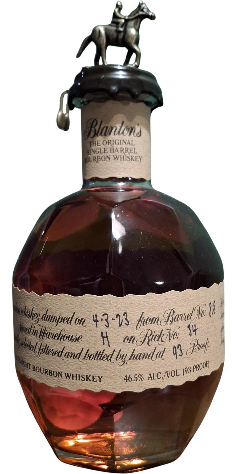 Blanton's The Original Single Barrel Bourbon Whiskey