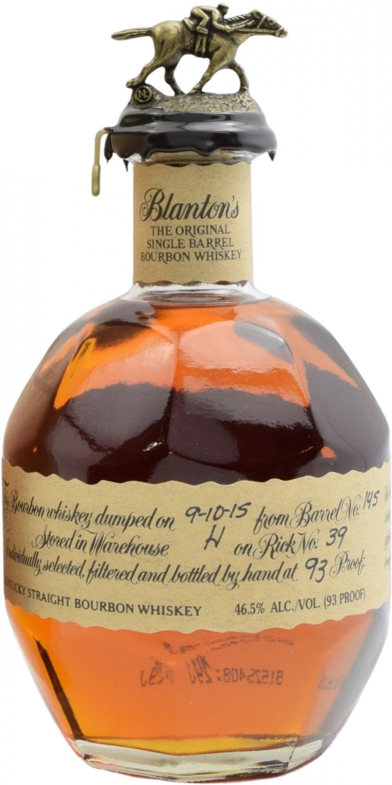 Blanton's The Original Single Barrel Bourbon Whiskey