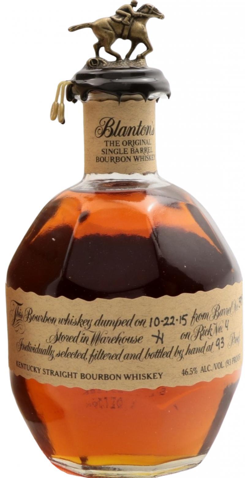 Blanton's The Original Single Barrel Bourbon Whiskey