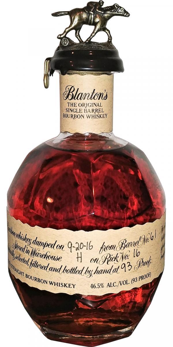 Blanton's The Original Single Barrel Bourbon Whiskey