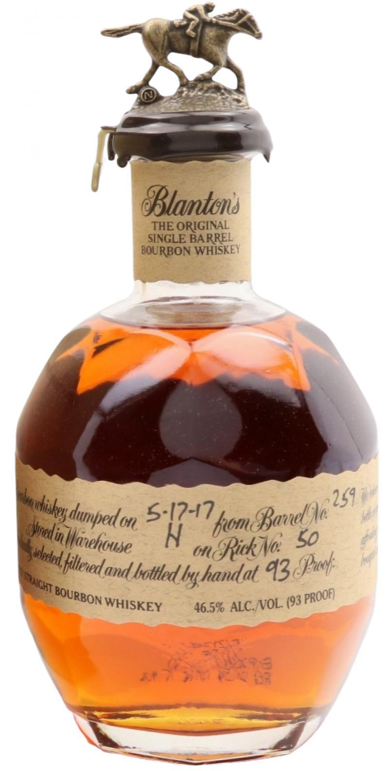 Blanton's The Original Single Barrel Bourbon Whiskey