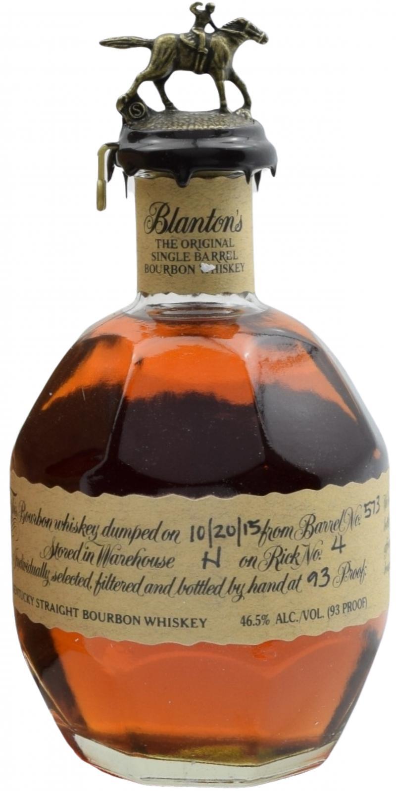 Blanton's The Original Single Barrel Bourbon Whiskey