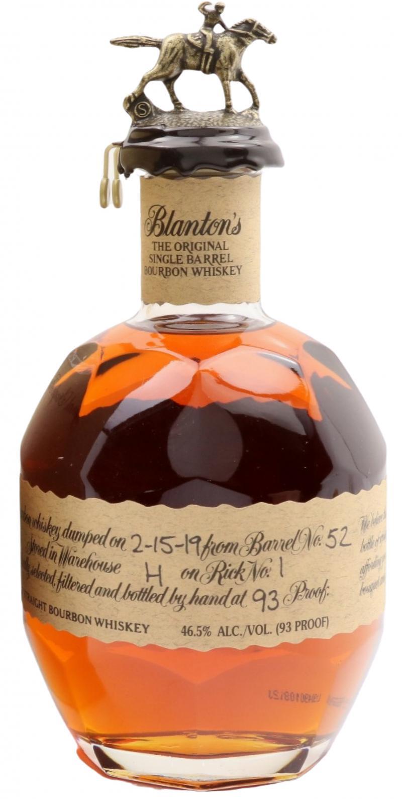 Blanton's The Original Single Barrel Bourbon Whiskey