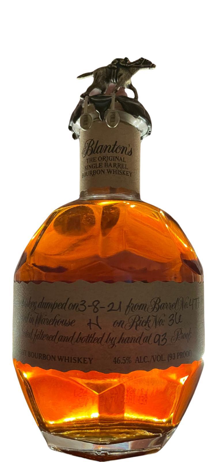 Blanton's The Original Single Barrel Bourbon Whiskey