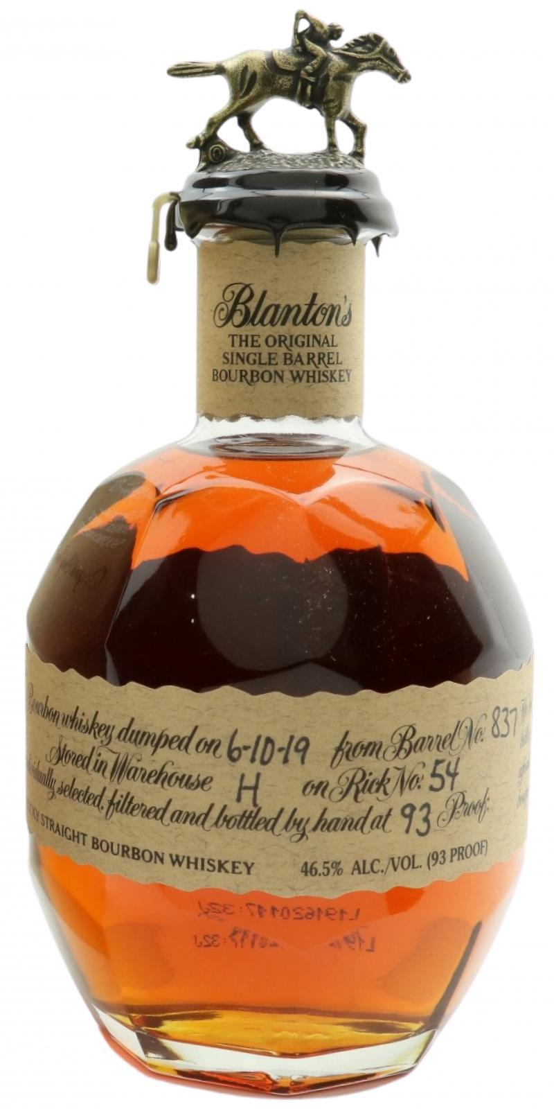 Blanton's The Original Single Barrel Bourbon Whiskey