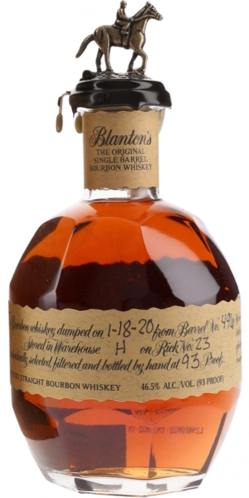 Blanton's The Original Single Barrel Bourbon Whiskey