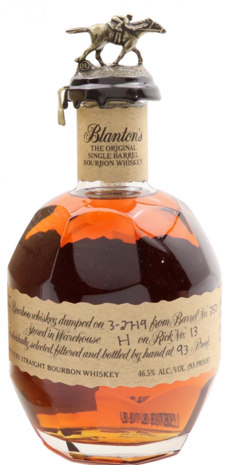 Blanton's The Original Single Barrel Bourbon Whiskey