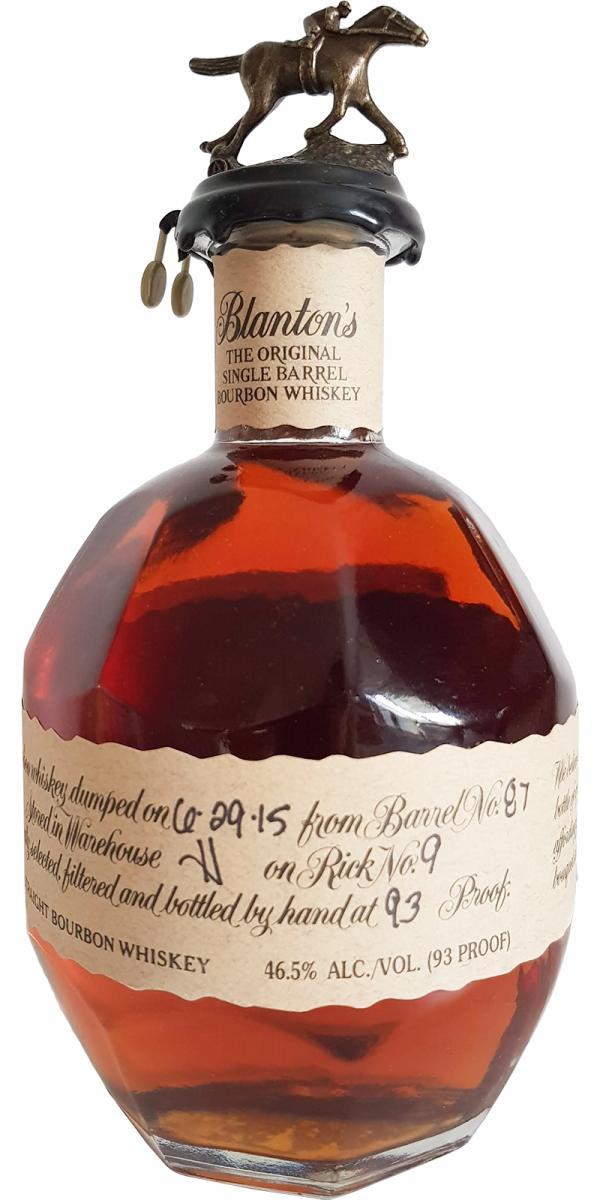 Blanton's The Original Single Barrel Bourbon Whiskey