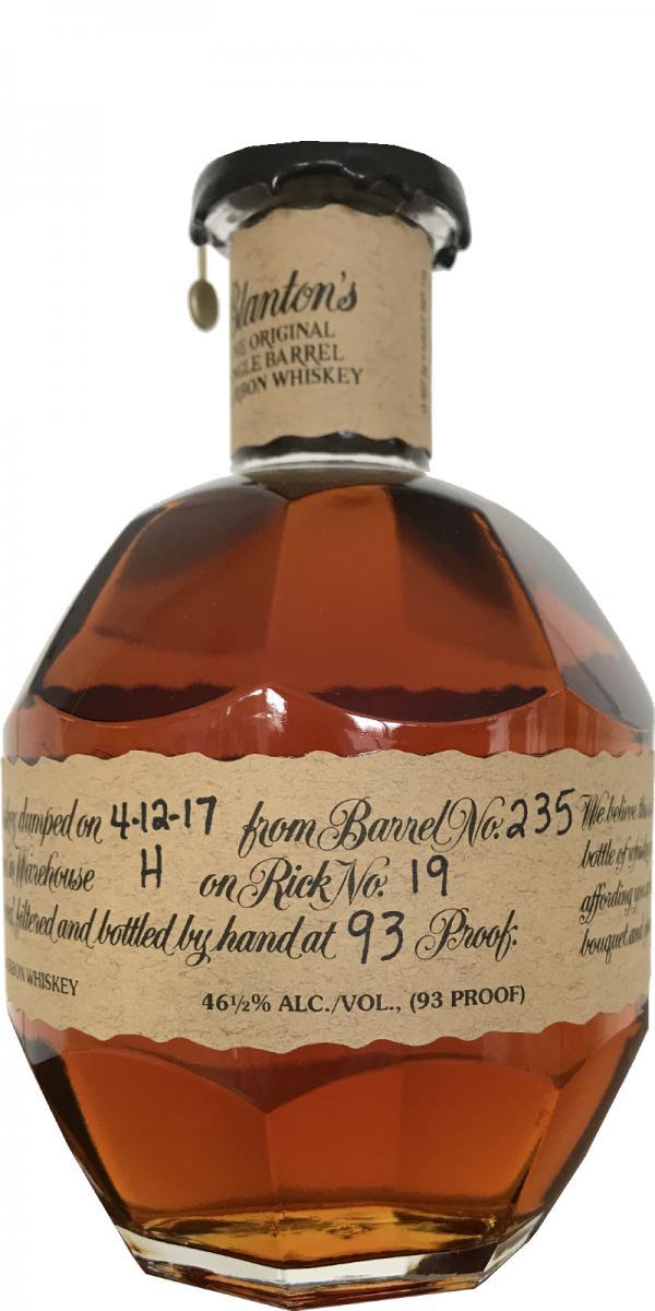 Blanton's The Original Single Barrel Bourbon Whiskey