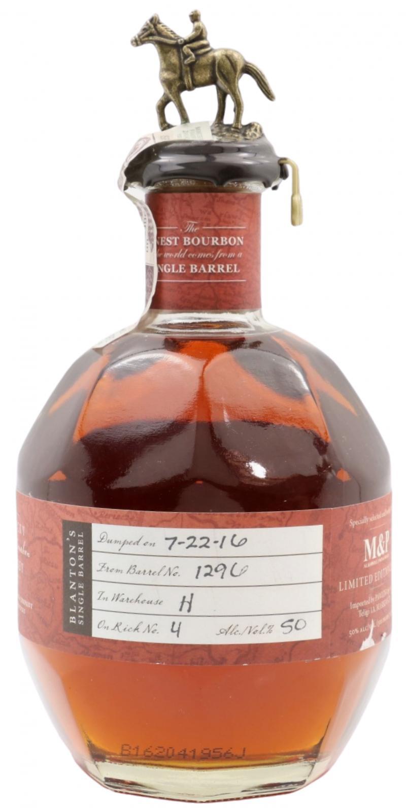 Blanton's The Original Single Barrel Bourbon Whiskey
