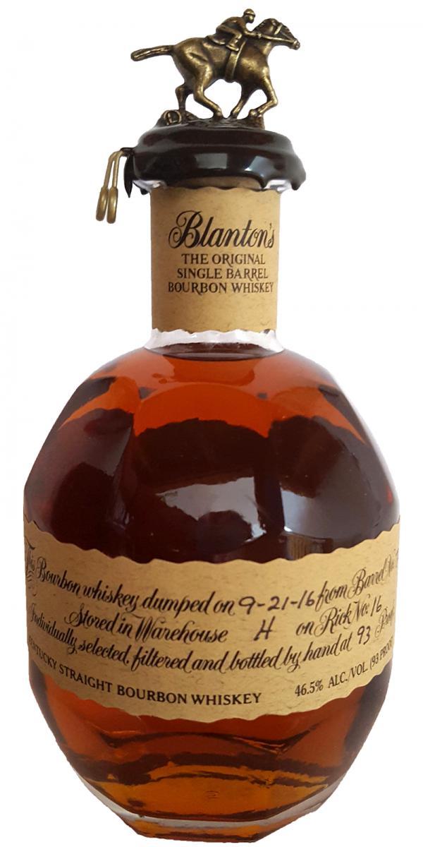 Blanton's The Original Single Barrel Bourbon Whiskey