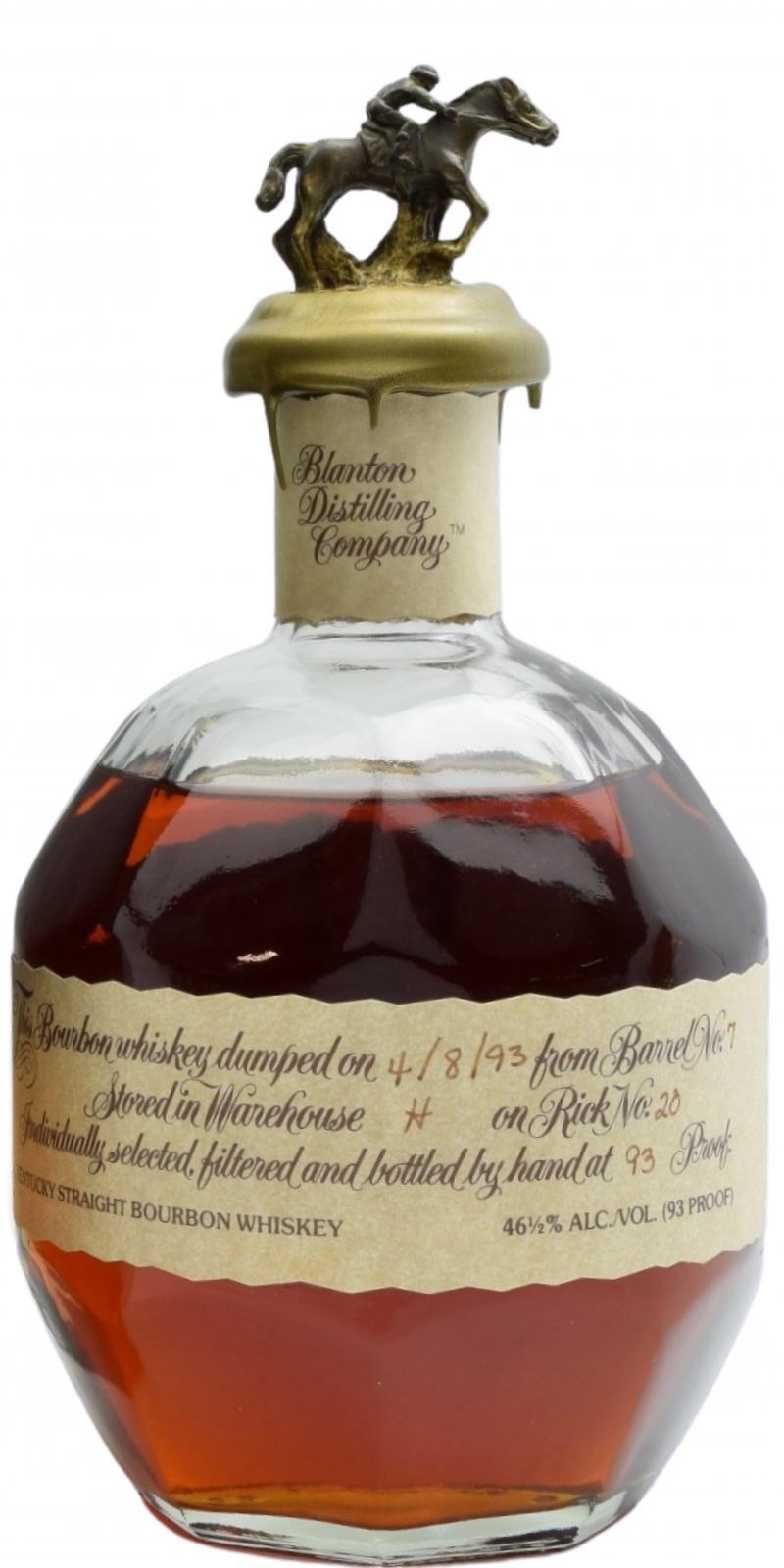 Blanton's The Original Single Barrel Bourbon Whiskey
