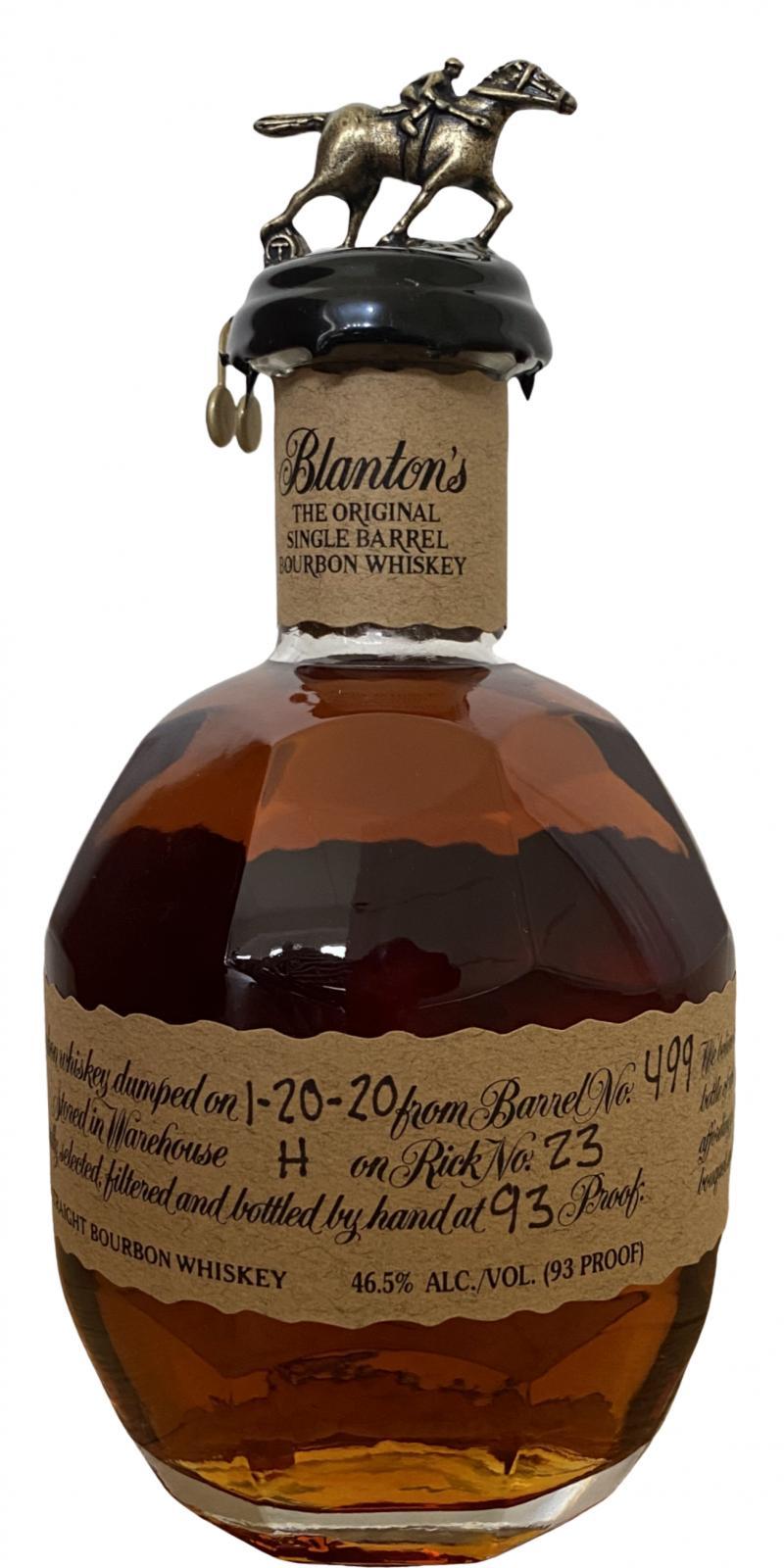 Blanton's The Original Single Barrel Bourbon Whiskey