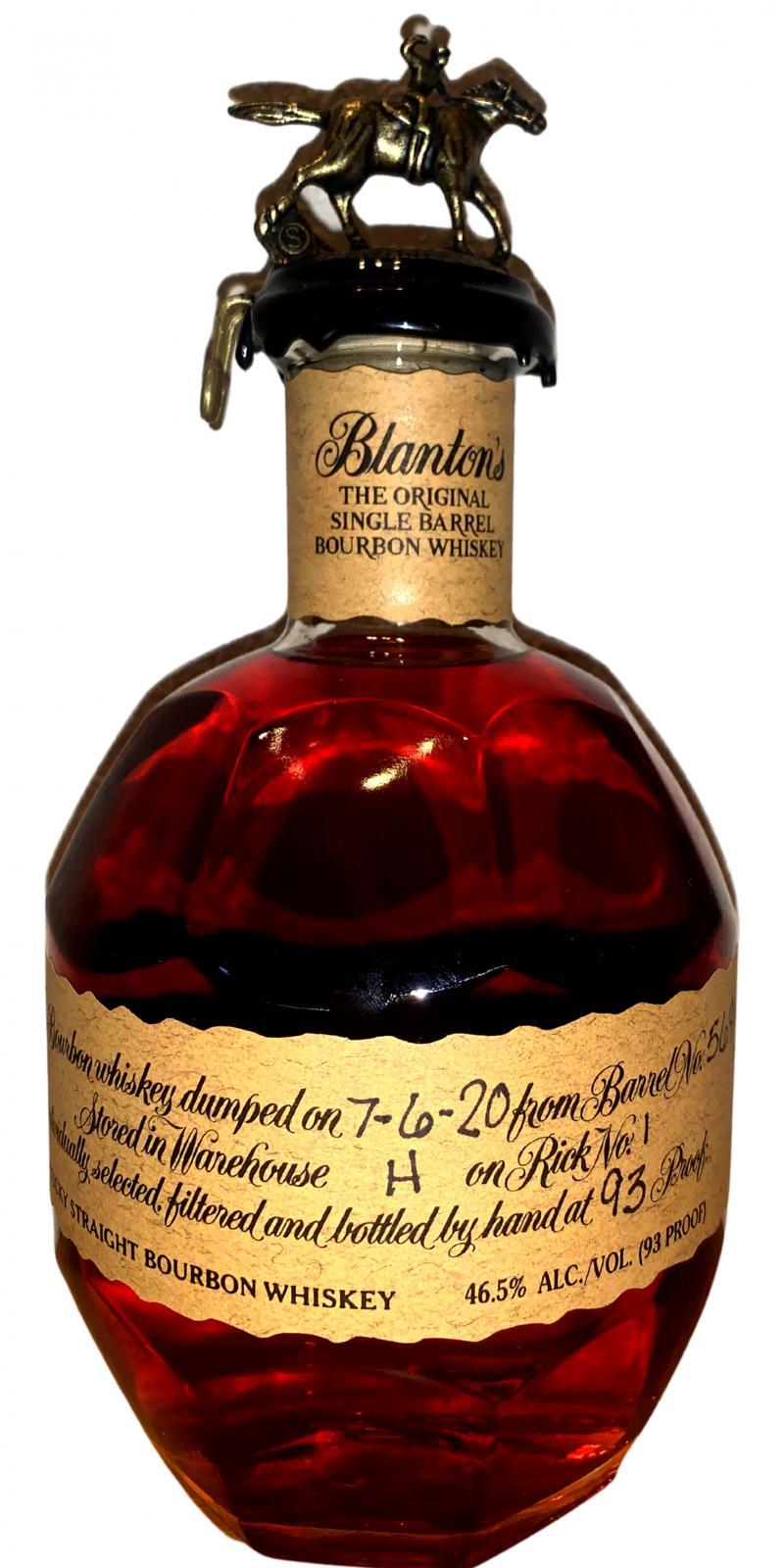 Blanton's The Original Single Barrel Bourbon Whiskey