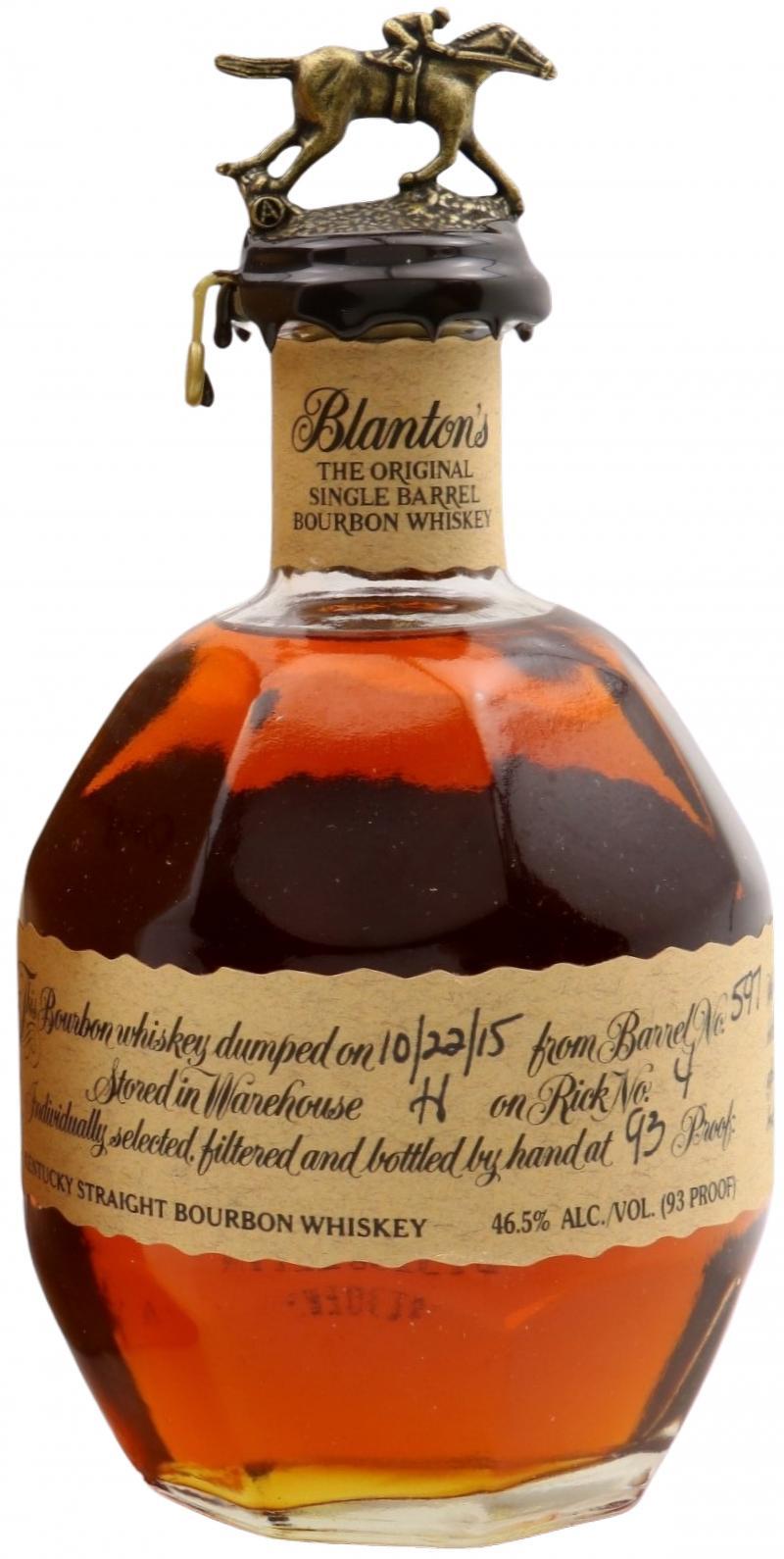 Blanton's The Original Single Barrel Bourbon Whiskey