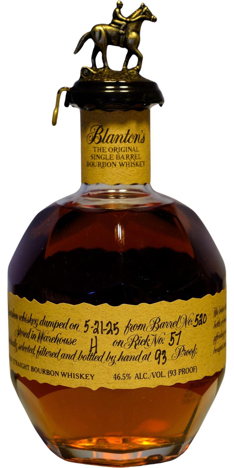 Blanton's The Original Single Barrel Bourbon Whiskey