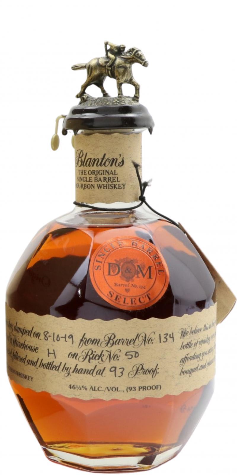Blanton's The Original Single Barrel Bourbon Whiskey