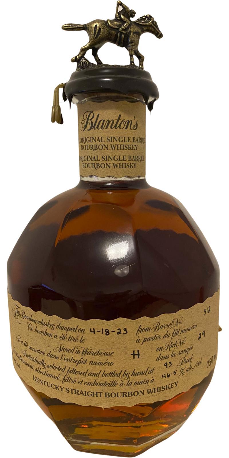 Blanton's The Original Single Barrel Bourbon Whiskey