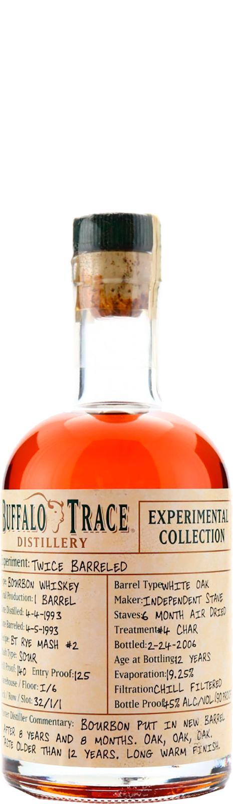 Buffalo Trace 1993 Experimental Collection - Twice Barreled