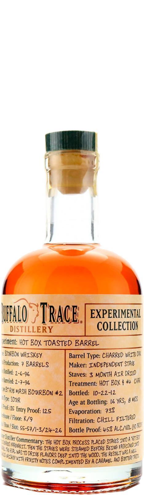 Buffalo Trace 1996 Experimental Collection - Hot Box Toasted Barrel