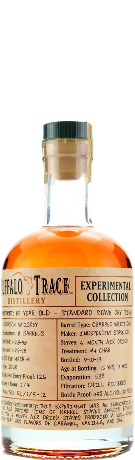 Buffalo Trace 1998 Experimental Collection - Standard Stave Dry Time