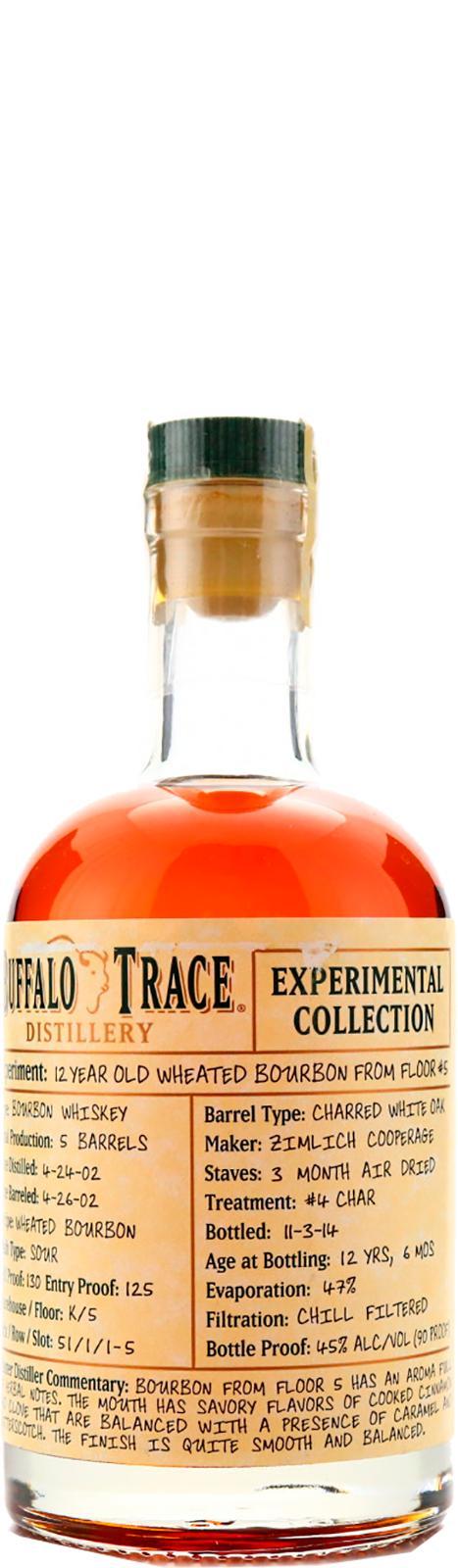 Buffalo Trace 2002 Experimental Collection - Wheated Bourbon Floor #5