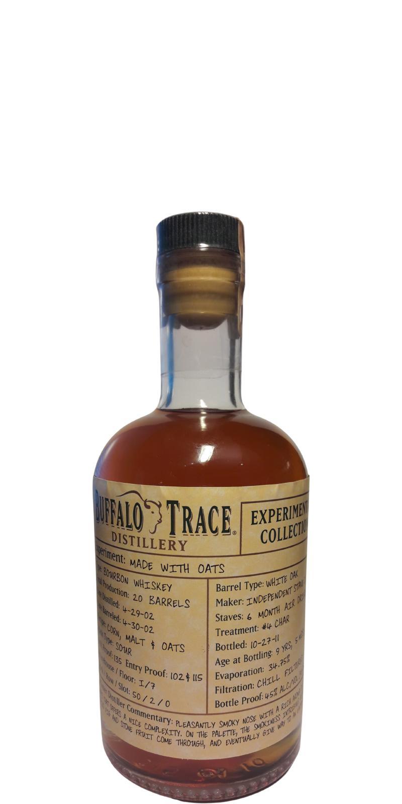 Buffalo Trace 2002 Experimental Collection - Made With Oats