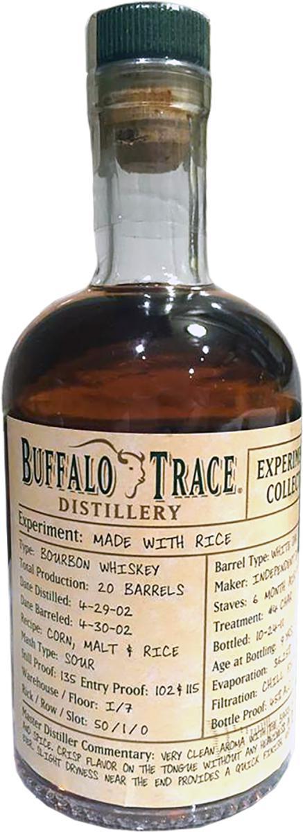 Buffalo Trace 2002 Experimental Collection - Rice Bourbon Whiskey