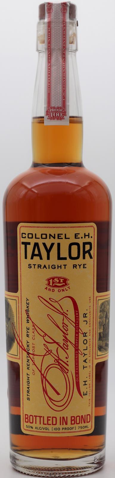 Colonel E.H. Taylor Straight Rye Bottled in Bond